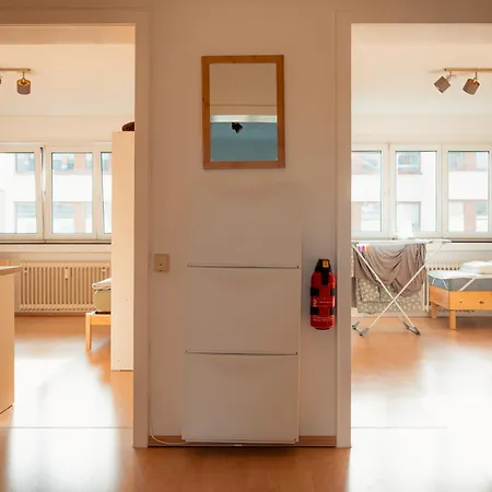 Homestay szállás N4 Centrally Located 3-room With Balcony Or Individual Karlsruhe